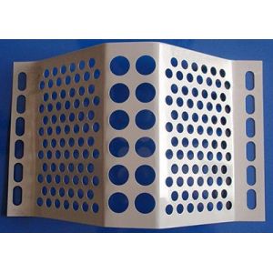Buy cheap 2.4m Length Wind Dust Fence / Perforated Metal Screen Wall Galvanized from wholesalers