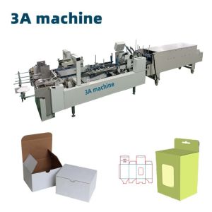 Professional CQT-800 Cardboard/Corrugated Straight Line Box Cold Glue Spraying