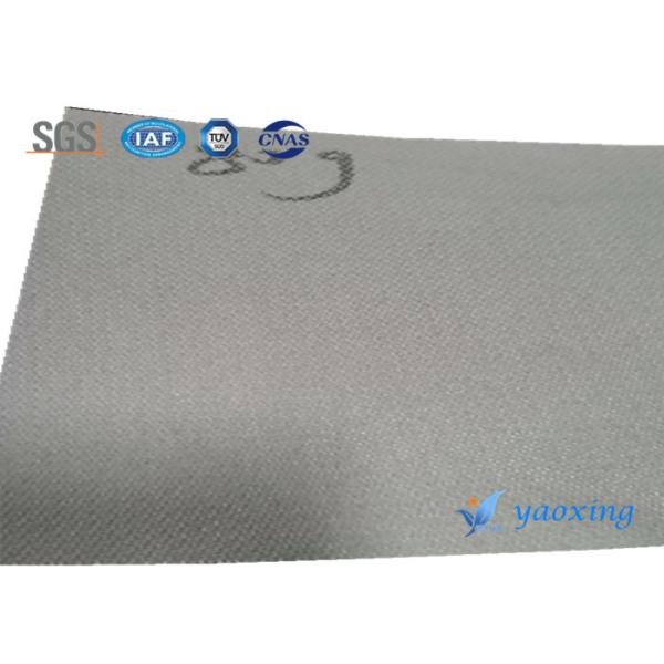 Quality Silicone Rubber Fireproof Fiberglass Fabric Flame Retardant Gray for sale