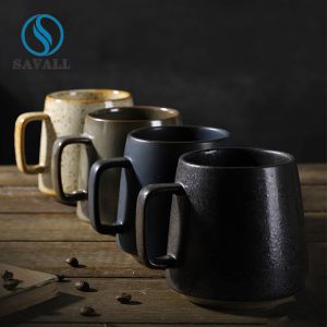 Buy cheap Rustic Porcelain Coffee Cup With Handle from wholesalers