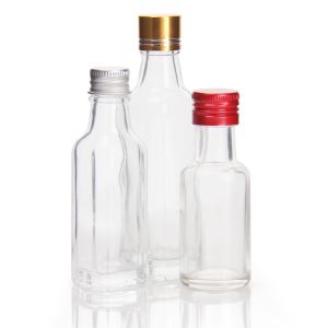 Whiskey Vodka Glass Liquor Bottles With Lids