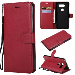 Buy cheap LG V30 Pure Color Leather Wallet Protective Case with Card Slots from wholesalers