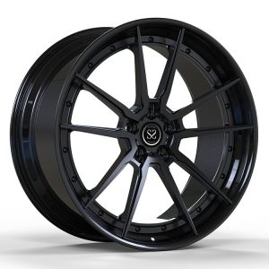 Buy cheap Staggered 21 Forged Aluminum Alloy Rims Matt Black 5X112 H-PCD For Benz S600 from wholesalers