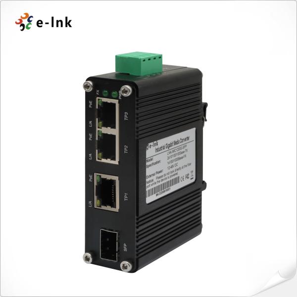 Buy cheap Mini Industrial 3 Port 10/100/1000T 802.3at PoE + 1-Port 100/1000X SFP #Ethernet #Switch With 12~48VDC Input from wholesalers