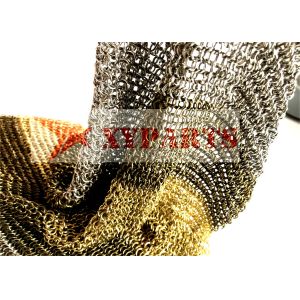 Chrome Plate Ring Mesh Curtain In Chainmail