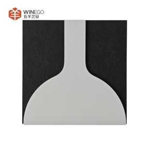 Custom Art Circle PET 3D Acoustic Wall Panel with Painting for Modern Spaces