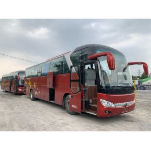 Used Yutong Bus ZK6122 50 Seats 2+2 Layout 2019 Airbag Chassis 243kw Rear Yuchai