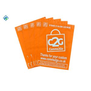 Buy cheap Orange Poly Mailers Mailer Bags with Dual Seals glue from wholesalers