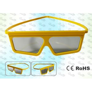 Buy cheap Imax Cinema Yellow framed Linear polarized 3D glasses product