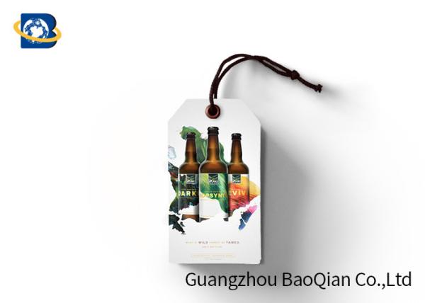 Buy cheap Custom Logo Hang Tag Printing , PET / PP / Paper Custom Hang Tags With String from wholesalers