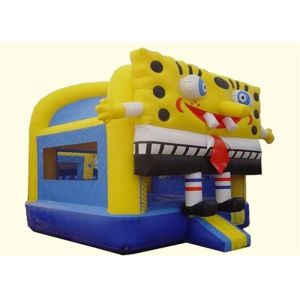 China Safe Commercial Cute Spongebob Inflatable Bouncer House For Children on sale