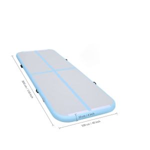 China 300x100x10cm Inflatable Tumbling Mat Home Gymnastics Taekwondo Cushion Gymnastics Air Cushion For Gym Training Exercise on sale