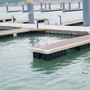 Buy cheap Marina Floating Dock Aluminum Gangways WPC Plastic Wood Deck Floating Pontoon from wholesalers
