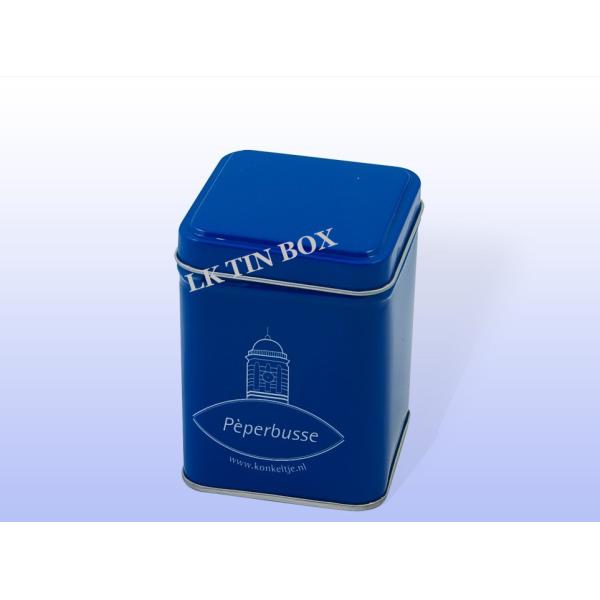 Buy cheap Preminum Custom Logo Square Tin Box For Coffee Tea / Spice Packaging from wholesalers