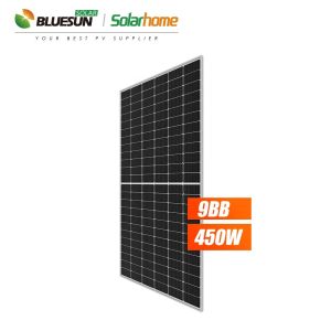 Bluesun Perc Half Cut 9bb 455w 450w 440w 400w Solar Panel Factory Price 144cell