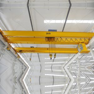Buy cheap 10Tons Beam Steel Box Type Double Girder Overhead Travelling Crane Indoor from wholesalers