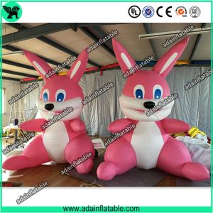 China Cute Pink Inflatable Rabbit,Giant Pink Inflatable Bunny, Party Inflatable Animal on sale