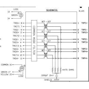 L836-121T-KD 2.5G Base-T Tab Down RJ45 jack Female Connector With Green&Yellow