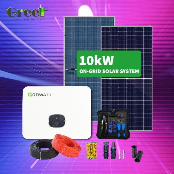 Quality 3 Years Guarantee Time On Grid Solar System With Monocrystalline Solar Panel And Monitoring System for sale