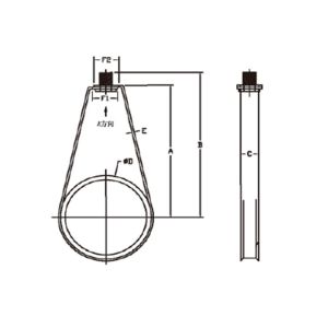 Buy cheap Wholesale Pregalvanized 1-1/4'' Strut Loop Hanger Clamp from wholesalers