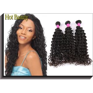 Buy cheap 14 Inch Deep Wave Brazilian Virgin Human Hair Extensions 100G from wholesalers