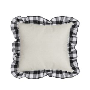 Double Sided Sublimation Pillow Case Blanks Printed Plaid Cotton Linen