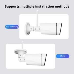 4MP Waterproof Night Vision IP WiFi Bullet CCTV Network Camera With Audio Tuya