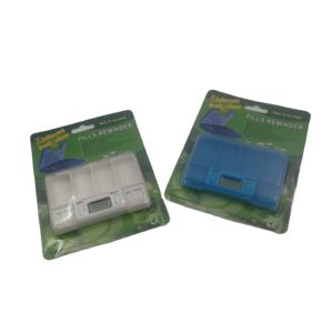 Medication Electronic Pill Box Dispenser With Timer Alarm Digital Smart