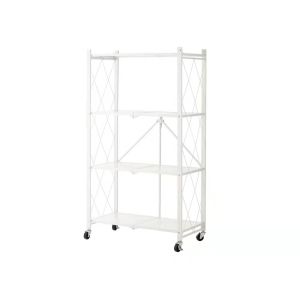 Buy cheap Folding Movable Multi Layer Kitchen Shelf Microwave Oven Storage from wholesalers