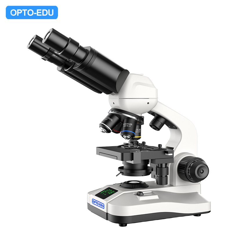 Buy cheap OPTO-EDU A11.5110 Student Microscope with Dual LED Light Source Digital Screen and Full Metal Body for Educational Use from wholesalers