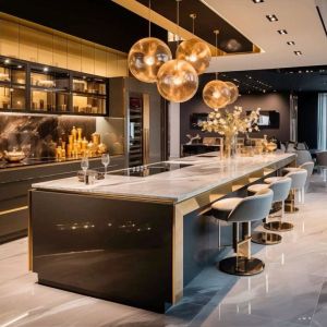 High End Gloss Paint European Frameless Design Modular Kitchen Cabinets With