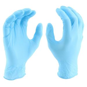 China Public Place Nitrile Disposable Gloves One Size Fits All Customized Color on sale