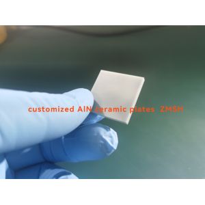 China 25x25x2mmt AlN Ceramic Substrate Plates With Lapped Surface Treatment on sale