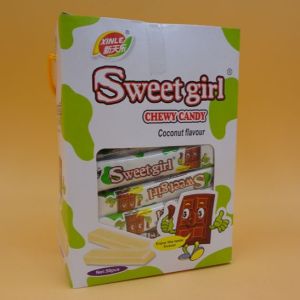 Buy cheap Coconut Flavor Girls Chewy Milk Candy Bar Long Shape With Real Raw Material from wholesalers