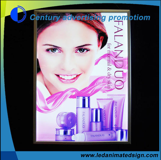 Quality Silver aluminum frame ultr thin led light box for sale