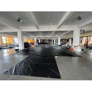 Buy cheap UV Protection PVC Tarpaulin Fabric 16x27 4ft Drop Lumber Tarps For Flatbed Truck from wholesalers