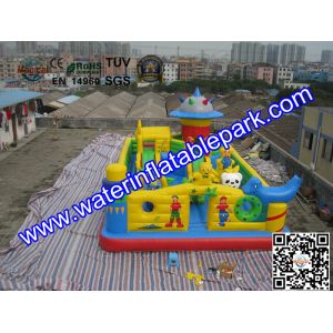 Buy cheap Funny Inflatable Amusement Park / Mobile Inflatable Fun City Bouncer from wholesalers