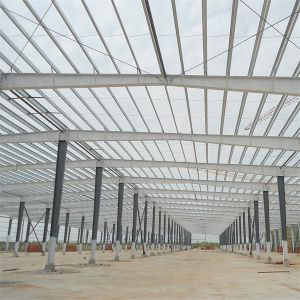 Z Section Purlin Steel Structure Workshop With Galvanized Surface Treatment