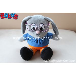 Buy cheap Stuffed Rabbit Toy Customized Made Mr Rabbit Toy With Glass from wholesalers