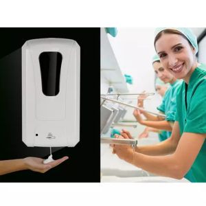 Portable Automatic Hand Soap Dispenser with Floor Stand - Spray or Drop