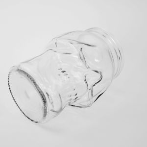 Buy cheap Popular products 17oz custom made glass skulls shaped 510ml mason jar with llid and straw from wholesalers