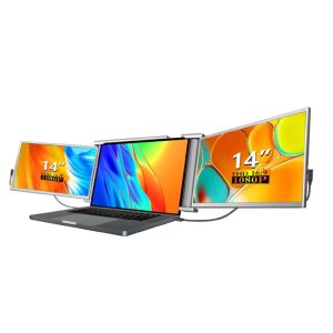 Buy cheap Dual 14-Inch FHD Laptop Monitor Compatible With 13.5-16.5-Inch Laptops Dual Type-C Supporting Audio Video Mini HDMI HDR from wholesalers