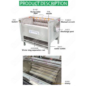 fruit washing machine vegetable potato ginger cassava washing and peeling