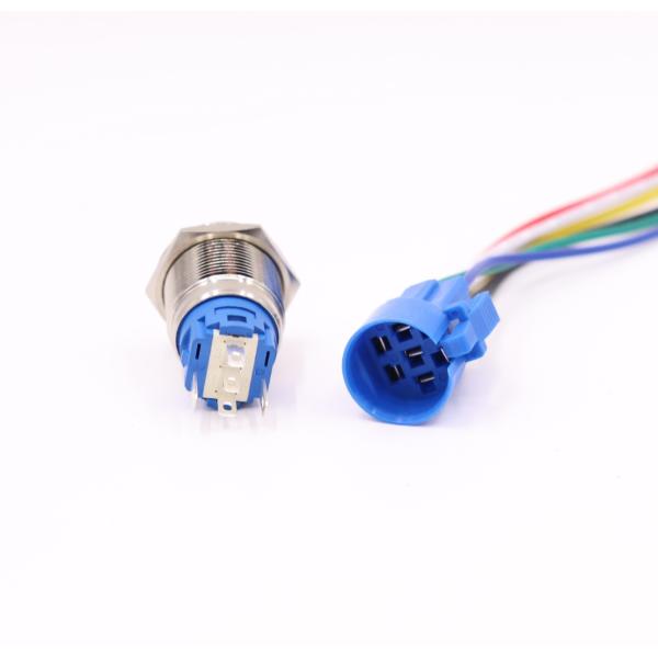 16MM Waterproof Metal Switch Button Wire Electronic Turnbuckle Cable ON-OFF Harness for Wire Harnessing