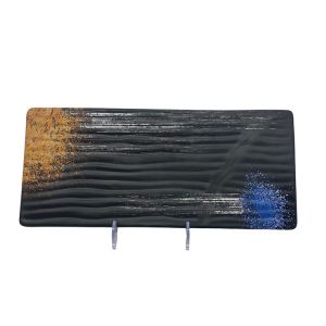 Buy cheap Rectangle Melamine Camping Plates Set Smooth With Galaxy Pattern from wholesalers