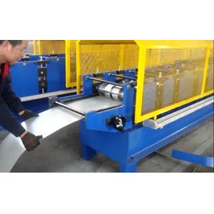 Automatic IBR / Corrugated Ridge Cap Roll Forming Machine with PLC control