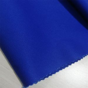 Buy cheap Fire Resistance EN11612 100 Cotton Satin Fabric Royal Blue For FR Workwear Use from wholesalers