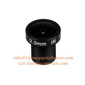 1/3" 2.3mm F2.2 3.5Megapixel M12x0.5 mount 172degree wide angle prime lens for