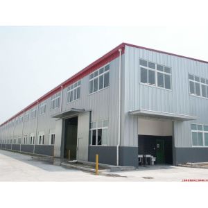 Q235 Q345 Prefab Insulated Warehouse Steel Structure Multi Span
