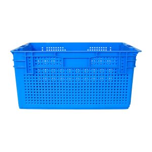 Buy cheap Customized Logo Fresh Product Moving Plastic Crate for Harvest Nesting Mesh Basket from wholesalers